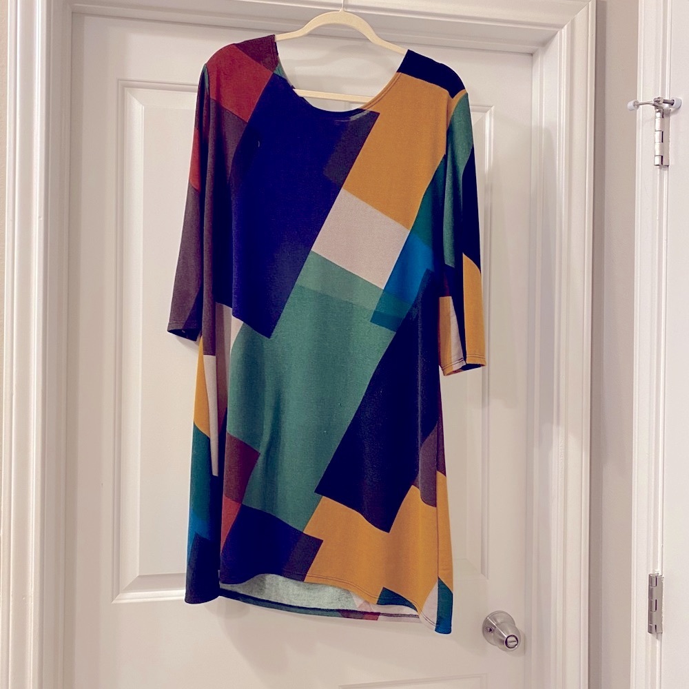 PaoLino dress, unique print - Size L